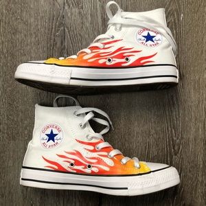 Archive Print Flames Chuck 70s Converse 7